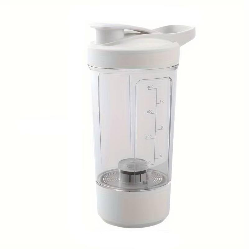 13.53 Oz Portable Electric Self-Stirring Cup USB Bottle White
