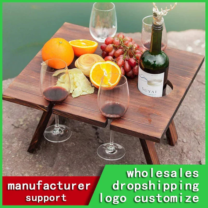 Portable Wooden Table Picnic