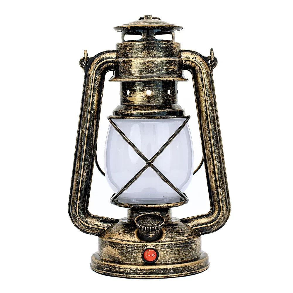 Vintage LED Metal Hanging Lantern