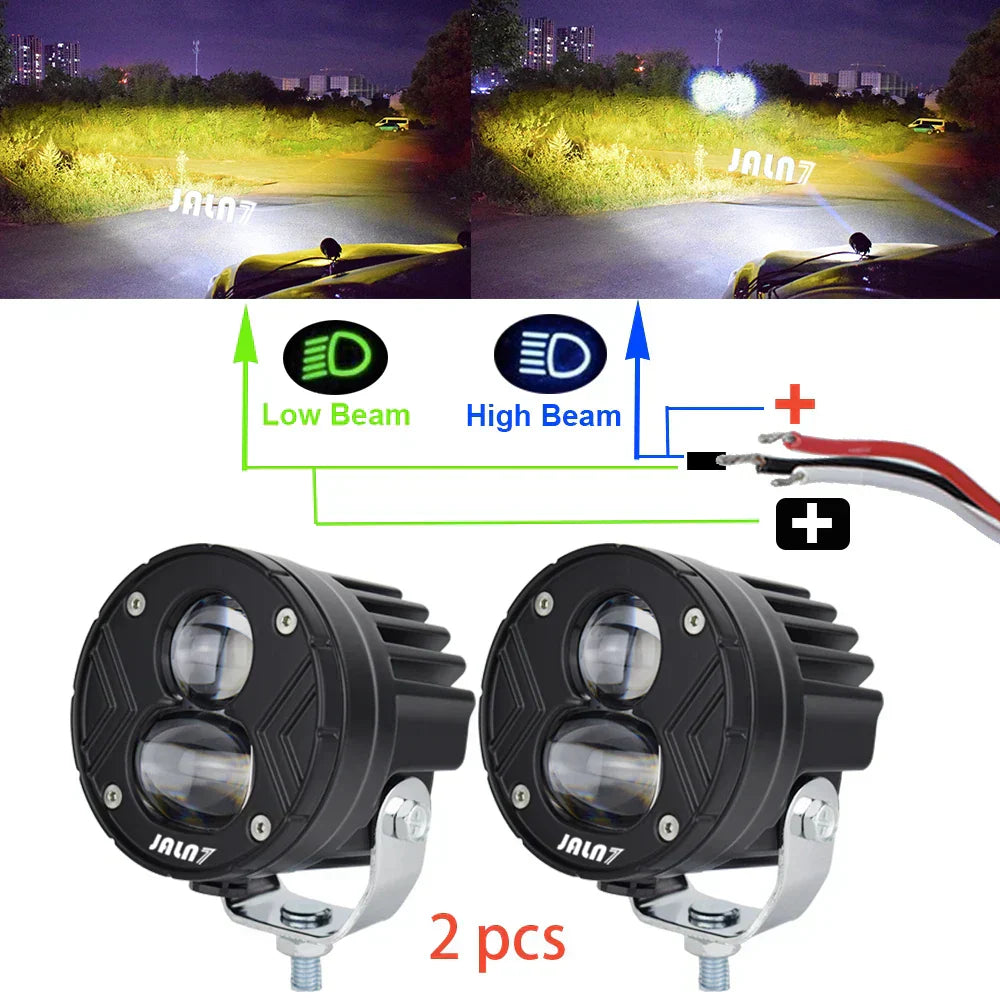 3 Inch LED Lights Pods 4x4 Offroad Driving Spotlight Fog Lamp