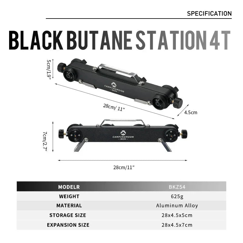 Butane Gas Canister Shifter Adapte Camping Stove Refill Saver Converter Black