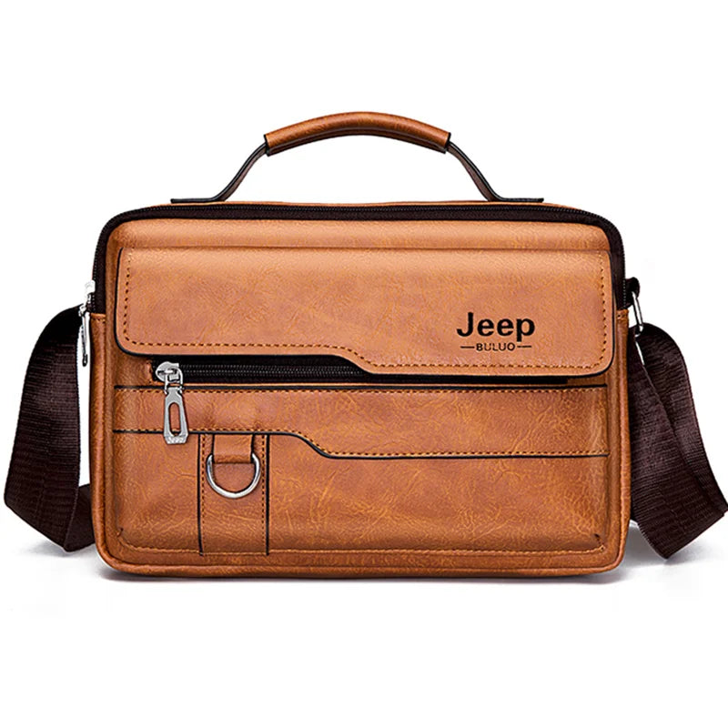 Men's High-Quality PU Leather Crossbody Messenger Bag