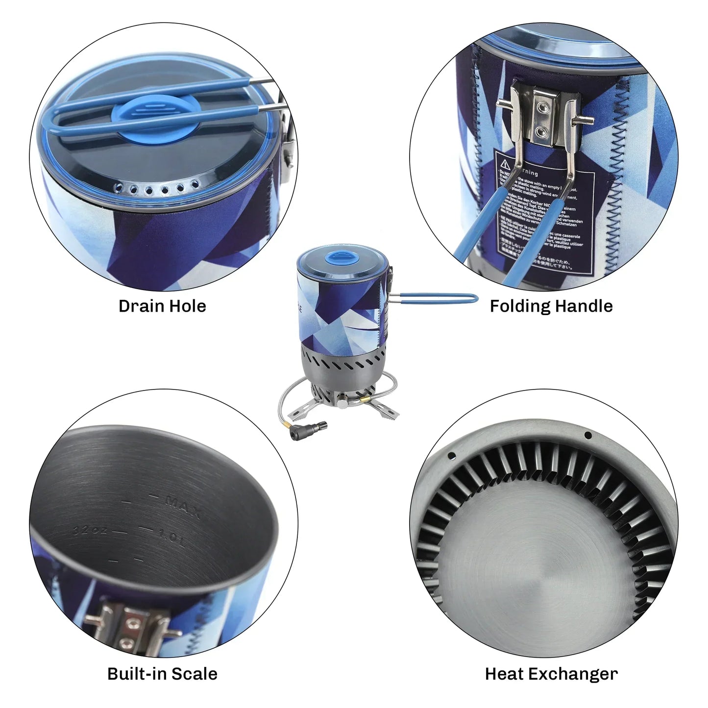 Radiant Stove System Compact Windproof Heat