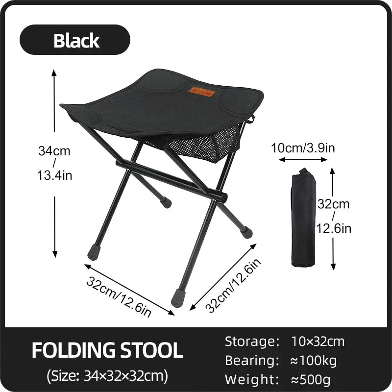 Outdoor Portable Folding Stool Aluminum Alloy