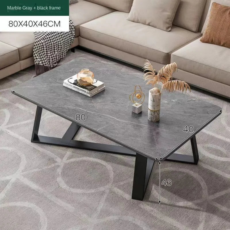 Modern Light Luxury Coffee Table - G and B (80x40x46cm)
