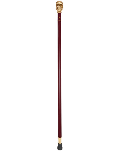 Custom RC Swords Brass Skull Handle Sword Cane – Mahogany Metal Shaft, 29" Blade
