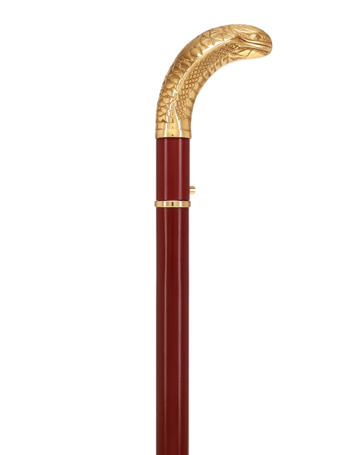 Custom RC Swords Brass Snake Handle Sword Cane – Mahogany Metal Shaft, 29" Blade