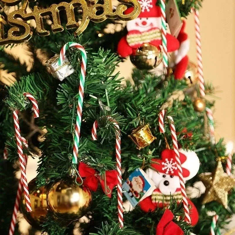 20-Piece Christmas Candy Cane Acrylic Xmas Tree Hanging Set