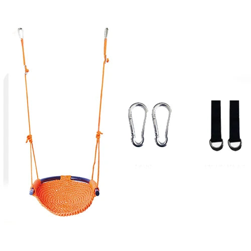 U-Shape Children's Swing - Indoor & Outdoor Hanging Chair | Adjustable Height & 360° Protection