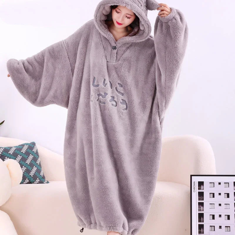 Oversized Fleece Hoodie Blanket