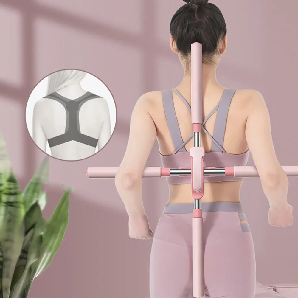 Stick Hunchback Corrector - 80cm Stainless Steel Body Training, Standing Gym