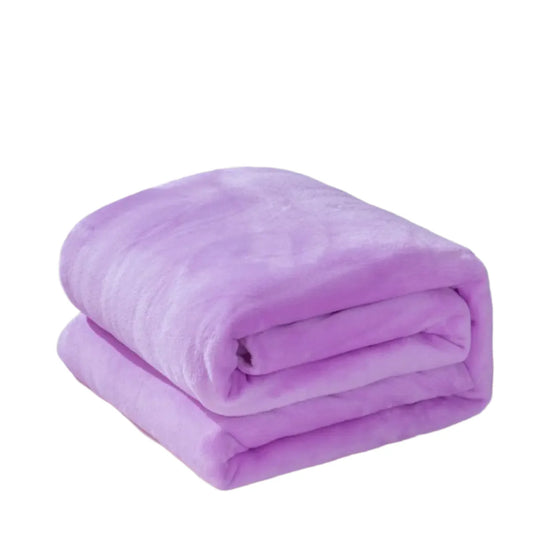 Farley Plush Blanket Cover(Purple)
