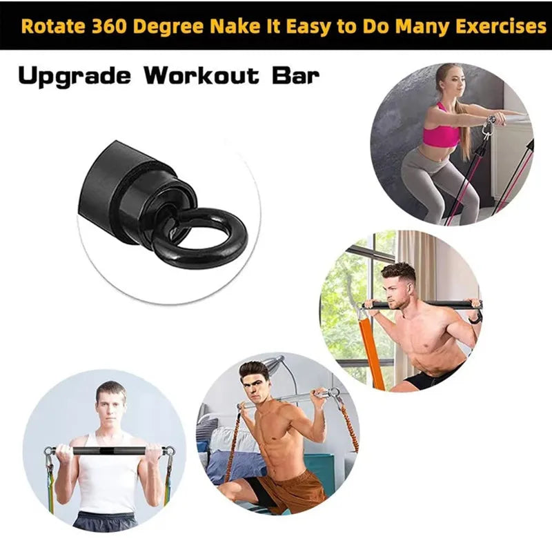 Resistance Band Bar – Portable Detachable Pilates Bar