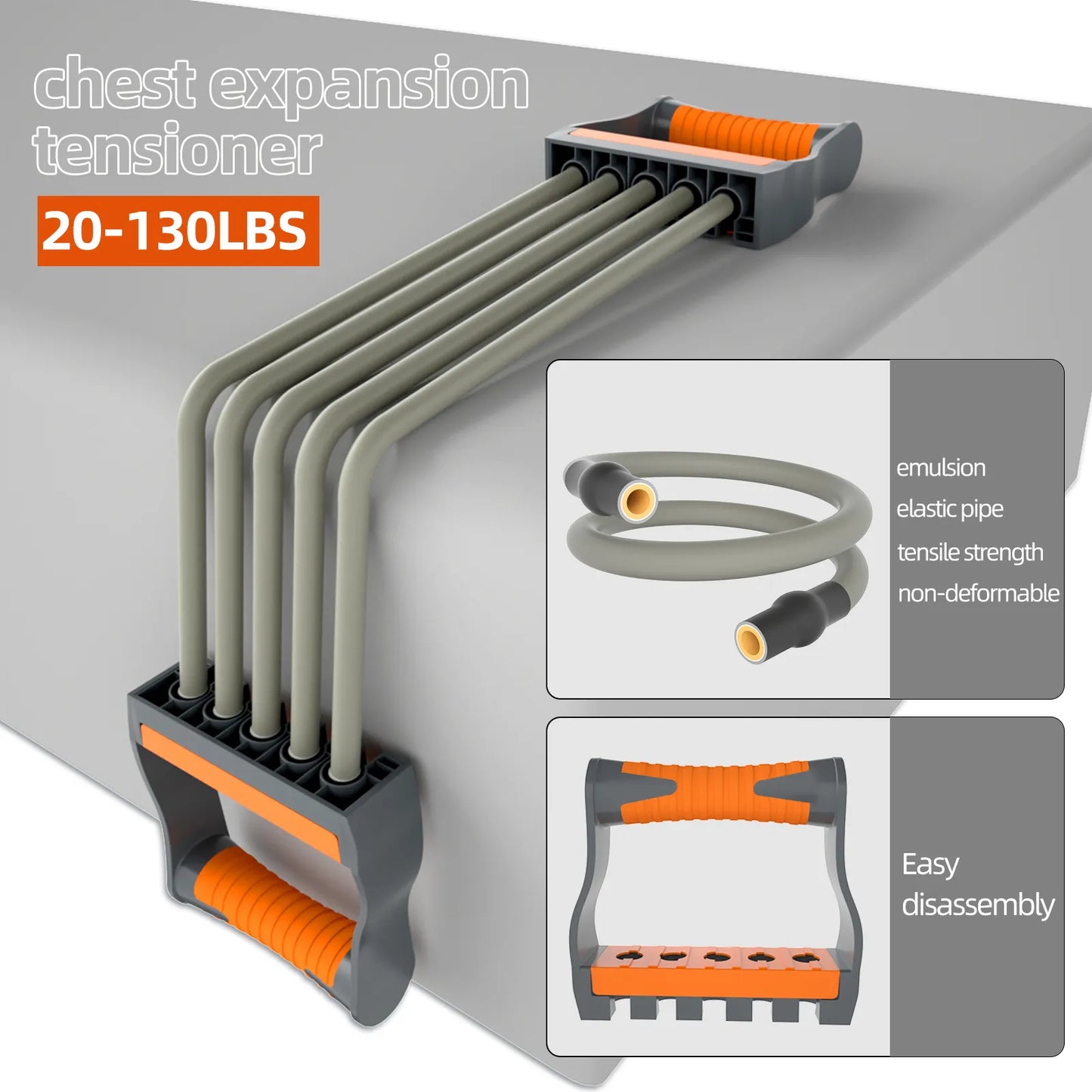 5 Ropes Adjustable Chest Expander