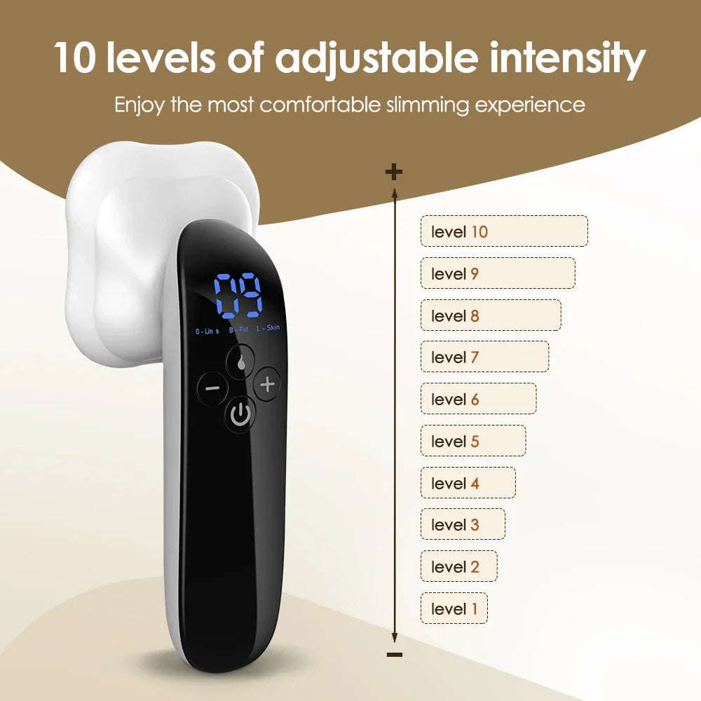 Cordless Electric Body Sculpting Massager Fat Burning Black