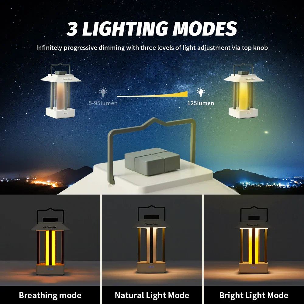 Ultralight Portable Camping Lamp Outdoor Tent Lantern Green