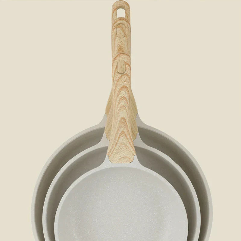 28cm Non-Stick Ceramic Wok Pan Eco-Friendly Stainless Steel Cookware White