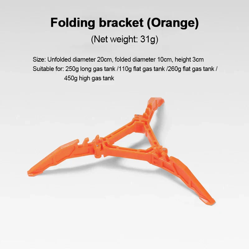 Foldable Stove Gas Canister Holder Tripod Bracket for Outdoor