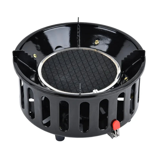 7-Core Camping Infrared Gas Stove Black