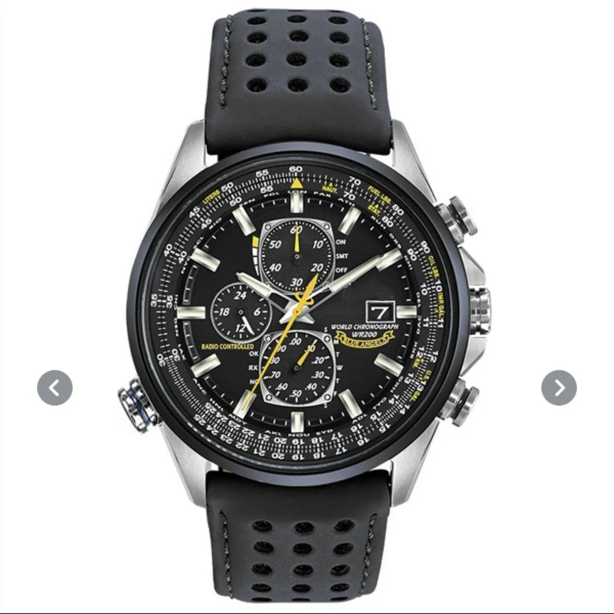 Men's Quartz Watch Waterproof Stainless Steel (Black Rubber belt)
