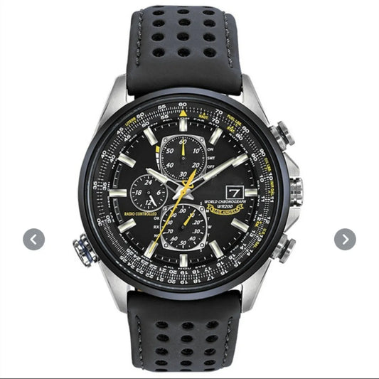 Men's Quartz Watch Waterproof Stainless Steel (Black Rubber belt)