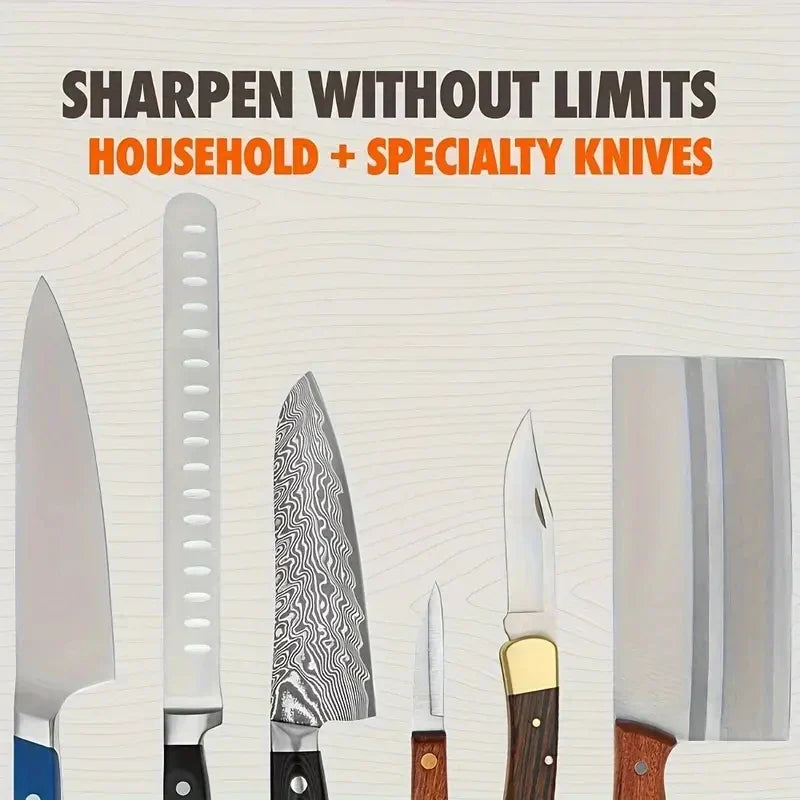 Woodle Rolling Knife Sharpener Kit Precision Roller Sharpener Brown