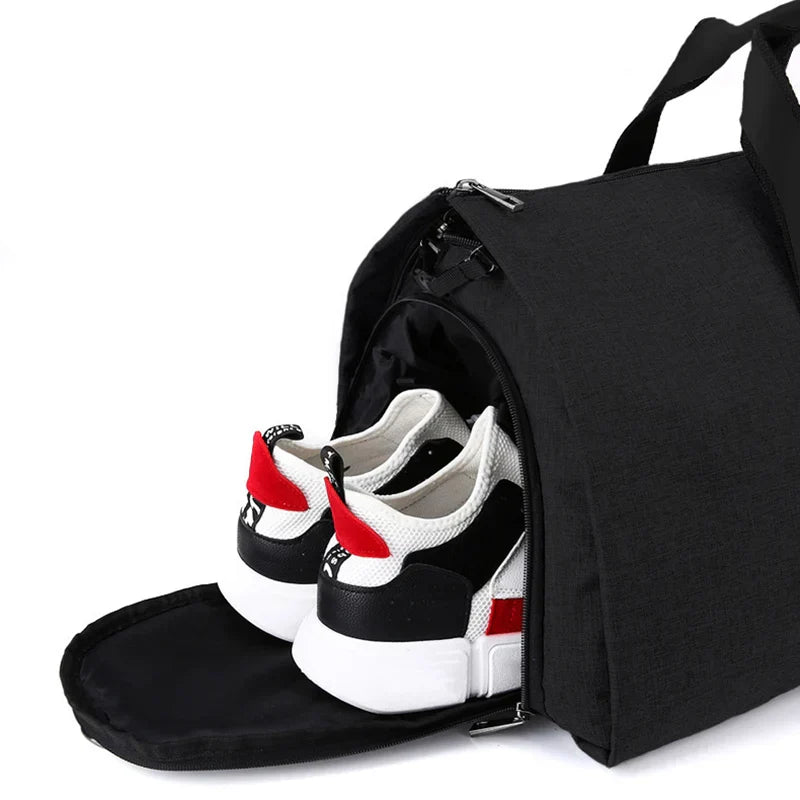 Convertible Garment Duffel Bag Travel Black