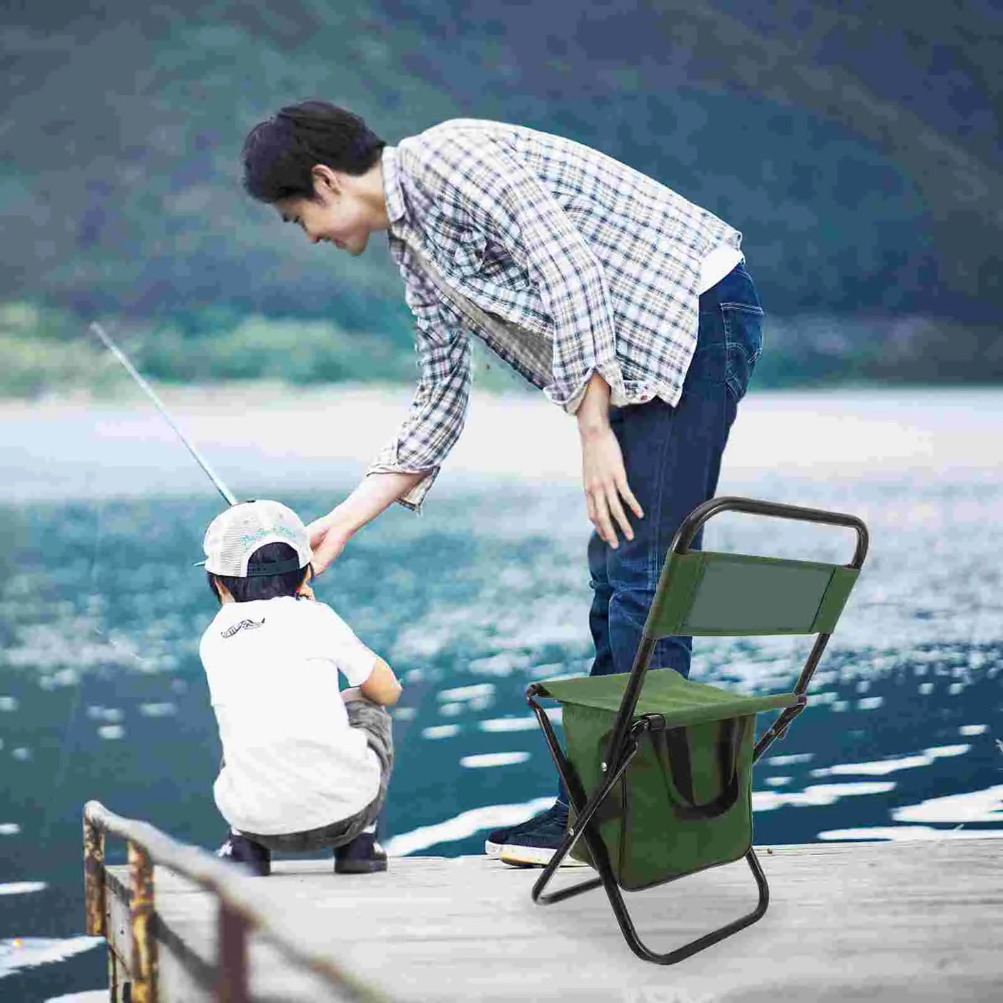Folding Chair Storage Bag Stool Matza Backrest