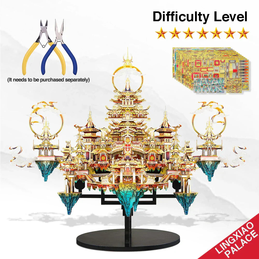 3D Metal Puzzle Lingxiao Palace