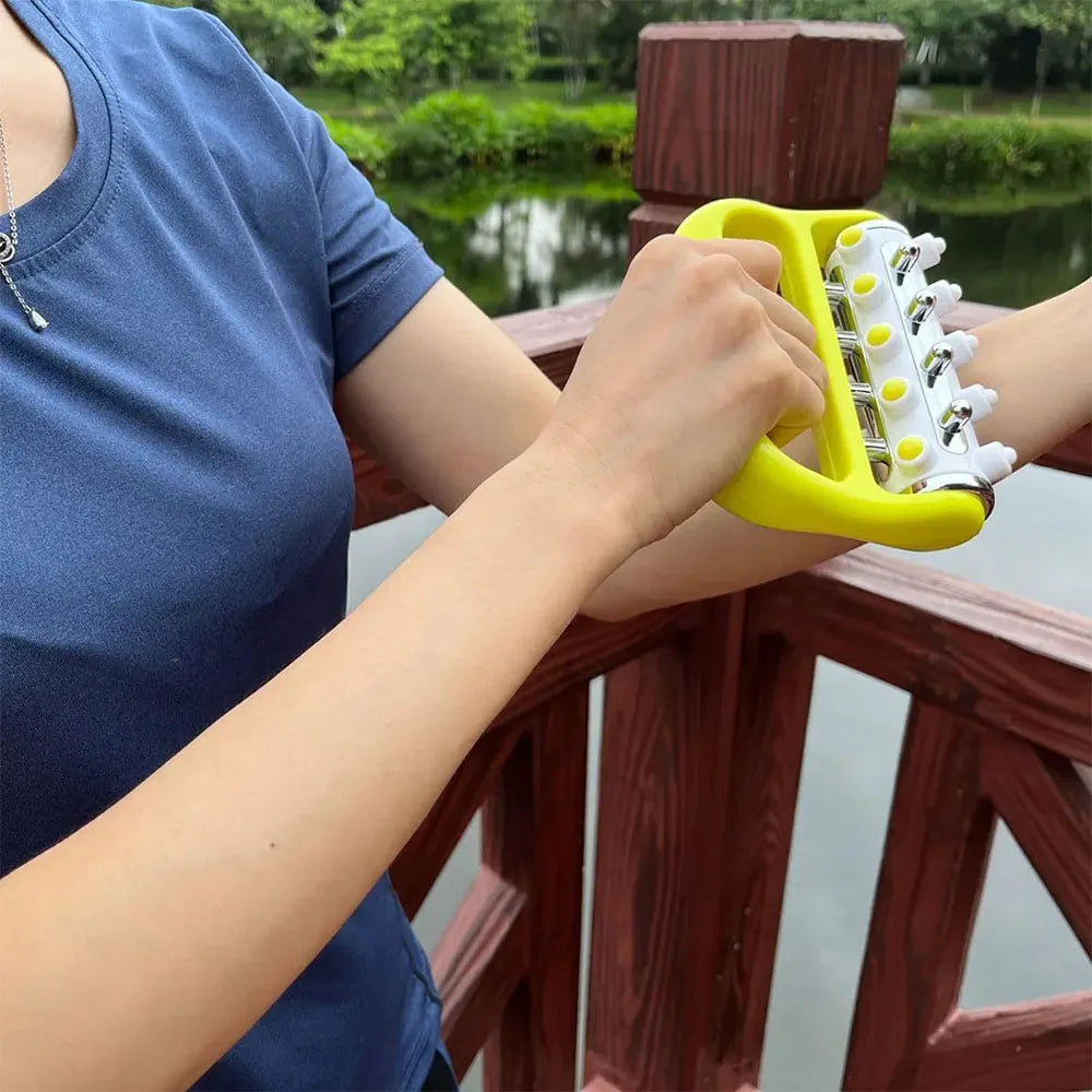 Cellulite Massager Fascia Release Tool Deep Tissue Trigger Point Rolle Yellow