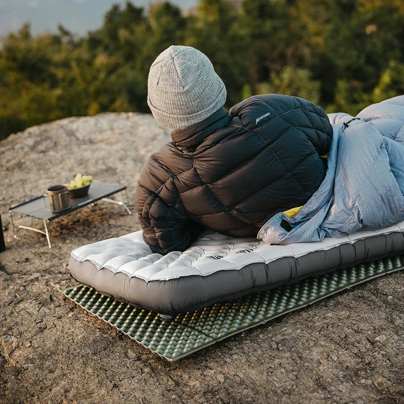 Inflatable Pad 6.5 R-Value Thermal Air Mattress White