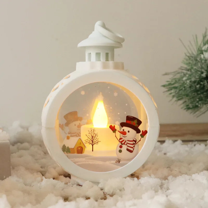 Snowman White LED Lights for Stunning Storefront Window Decor