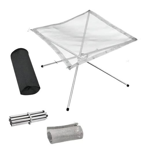 Foldable Stainless Steel Mesh Fire Pit Rack