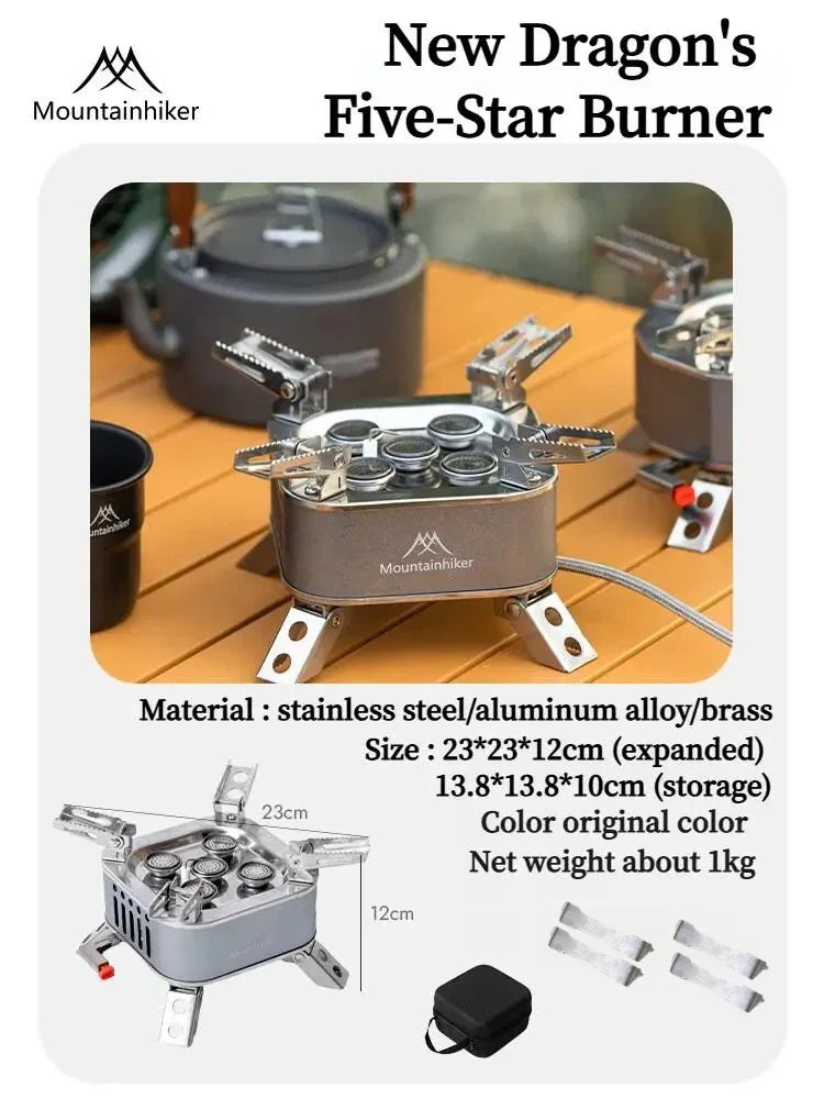 15800W Outdoor Camping Gas Stove Grey