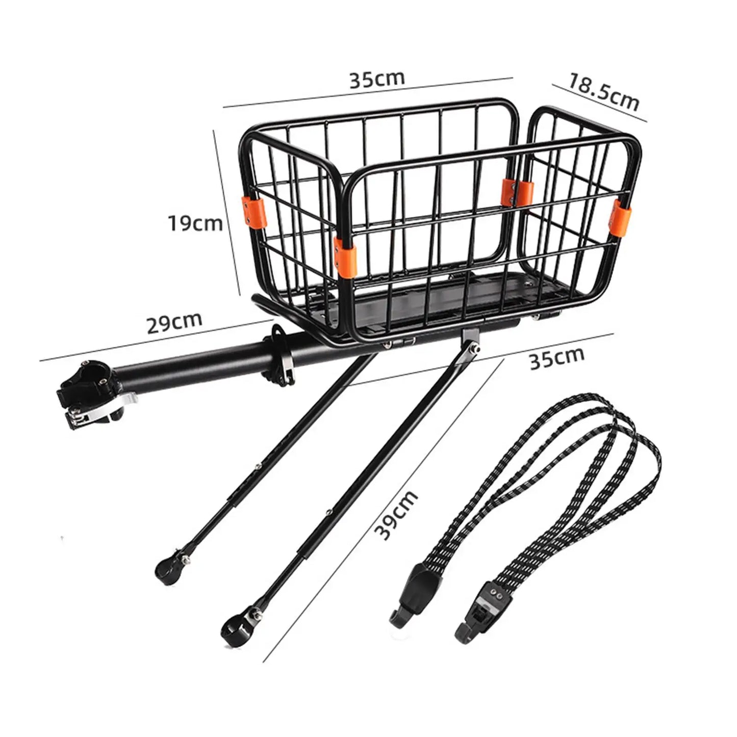 Large Capacity Bicycle Rear Carrier Basket