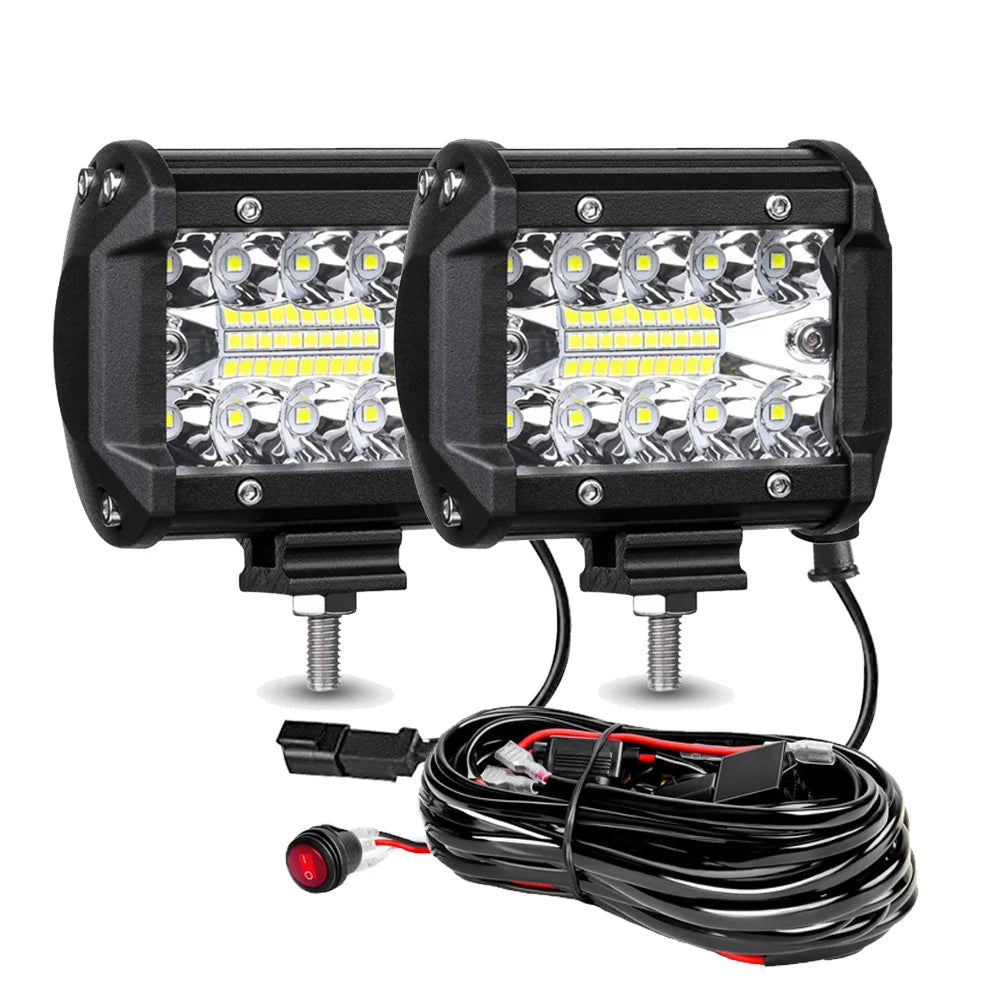LED Work Light Bar Car 4X4 Spotlights Flood Combo LED Headlights
