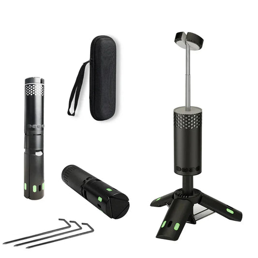 Camping LED Telescopic Flashlight Tripod Rechargeable Emergency Lamp