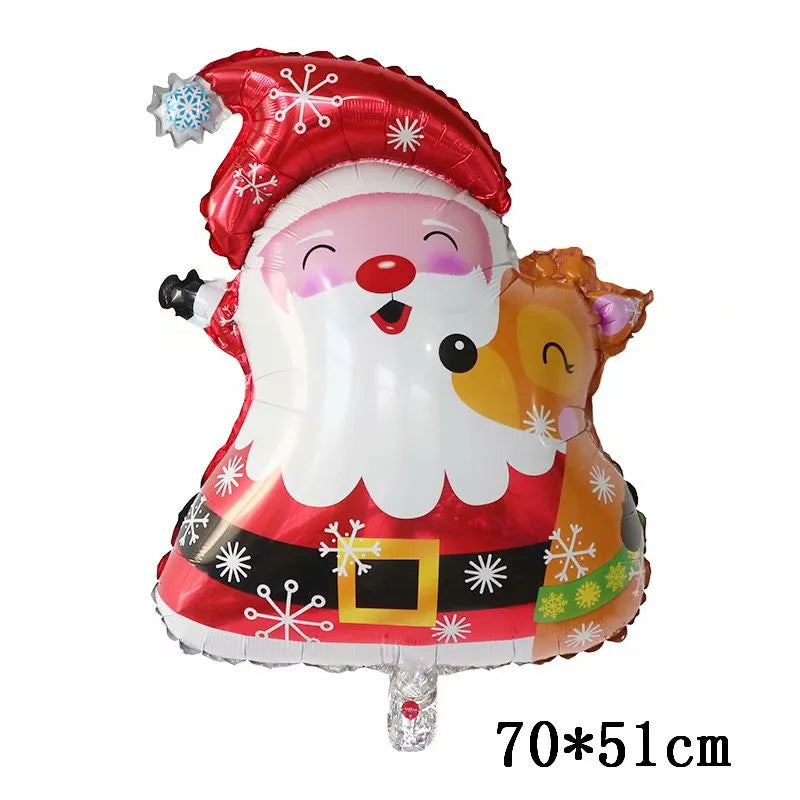 Cheerful Santa Claus Foil Christmas Balloon - 70x51cm