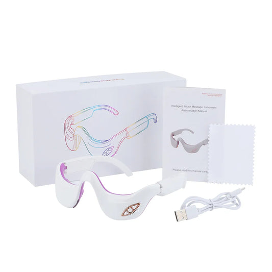EMS Microcurrent Pulse Eye Massager with Heating Therapy for Fatigue Relief