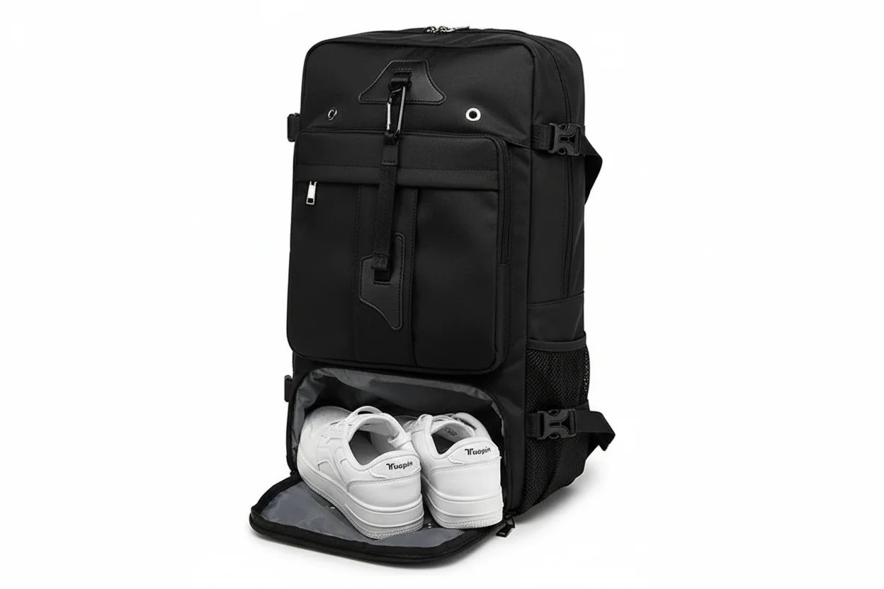 55L Waterproof Travel Backpack with Laptop Compartment
