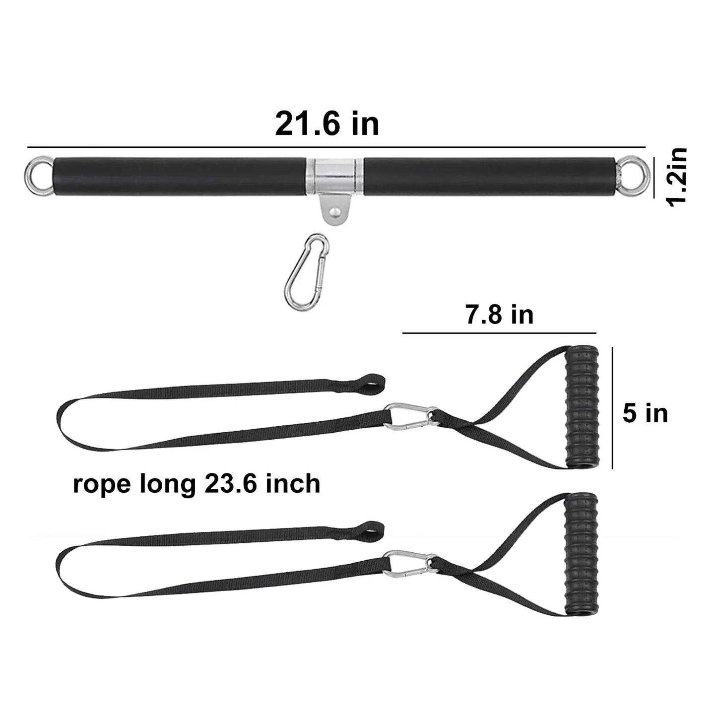Tricep Rope Pulldown Attachment Black