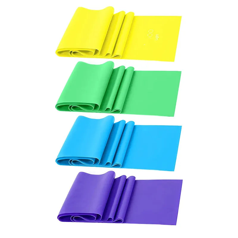 TPE Yoga Resistance Bands Set - 4 Levels for Full-Body Workouts