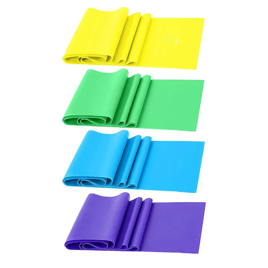 TPE Yoga Resistance Bands Set - 4 Levels for Full-Body Workouts