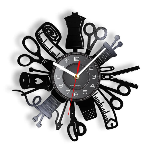 Vintage Sewing Machine Wall Clock: Retro Chic for Timeless Decor