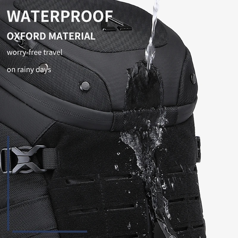 Waterproof Oxford Sling Crossbody Chest And Shoulder Bag Black
