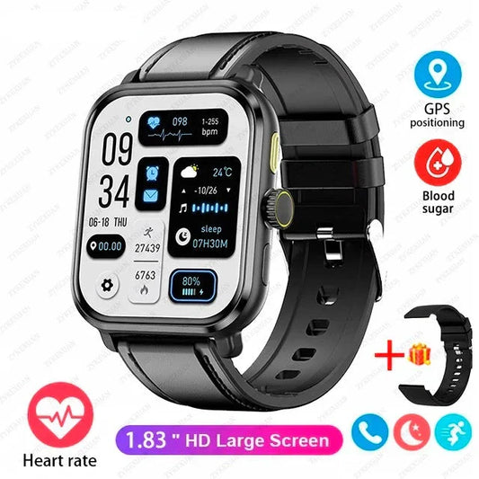 Smart Bluetooth Fitness Tracker Watch with Voice Assistant and Magnetic Charging