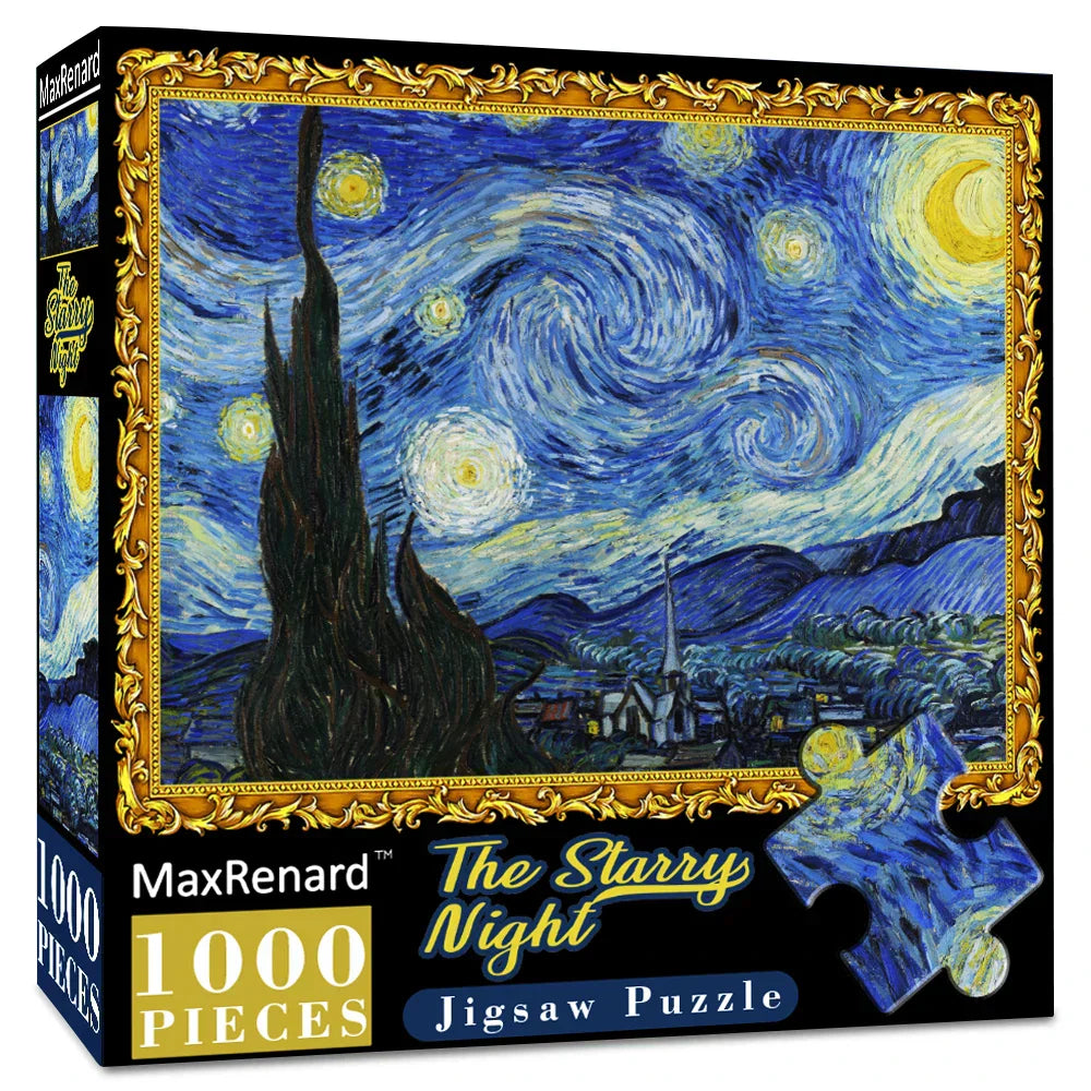 1000 Pieces Jigsaw Puzzle for Van Gogh Starry Night