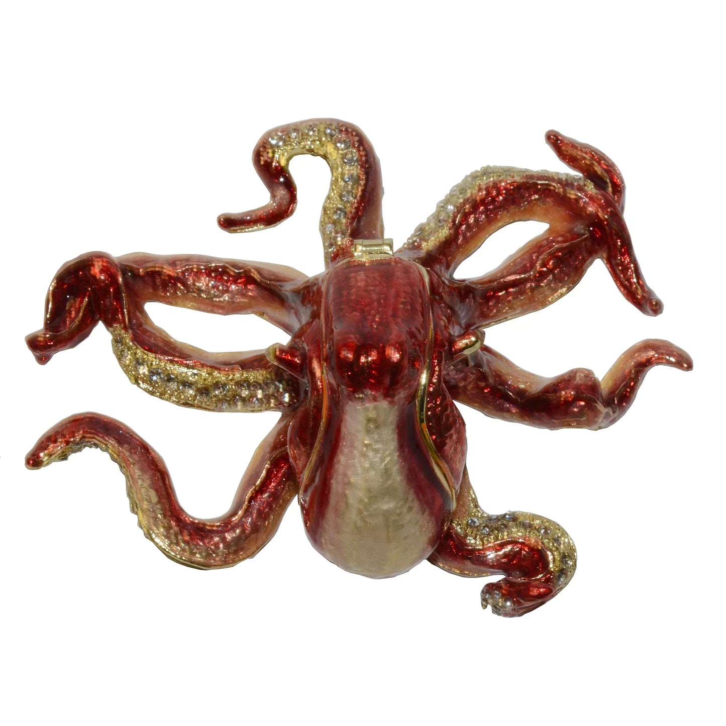 Octopus Bejeweled Enamel Trinket