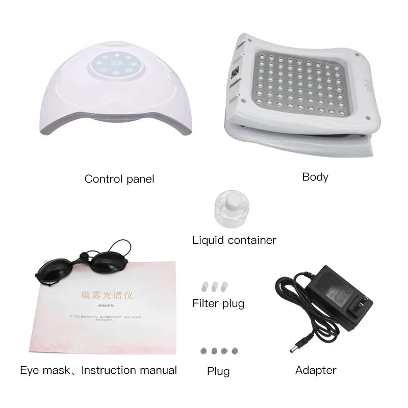 Upgraded 7-Color LED Photon Nano Spray - Moisturizing Face Spa