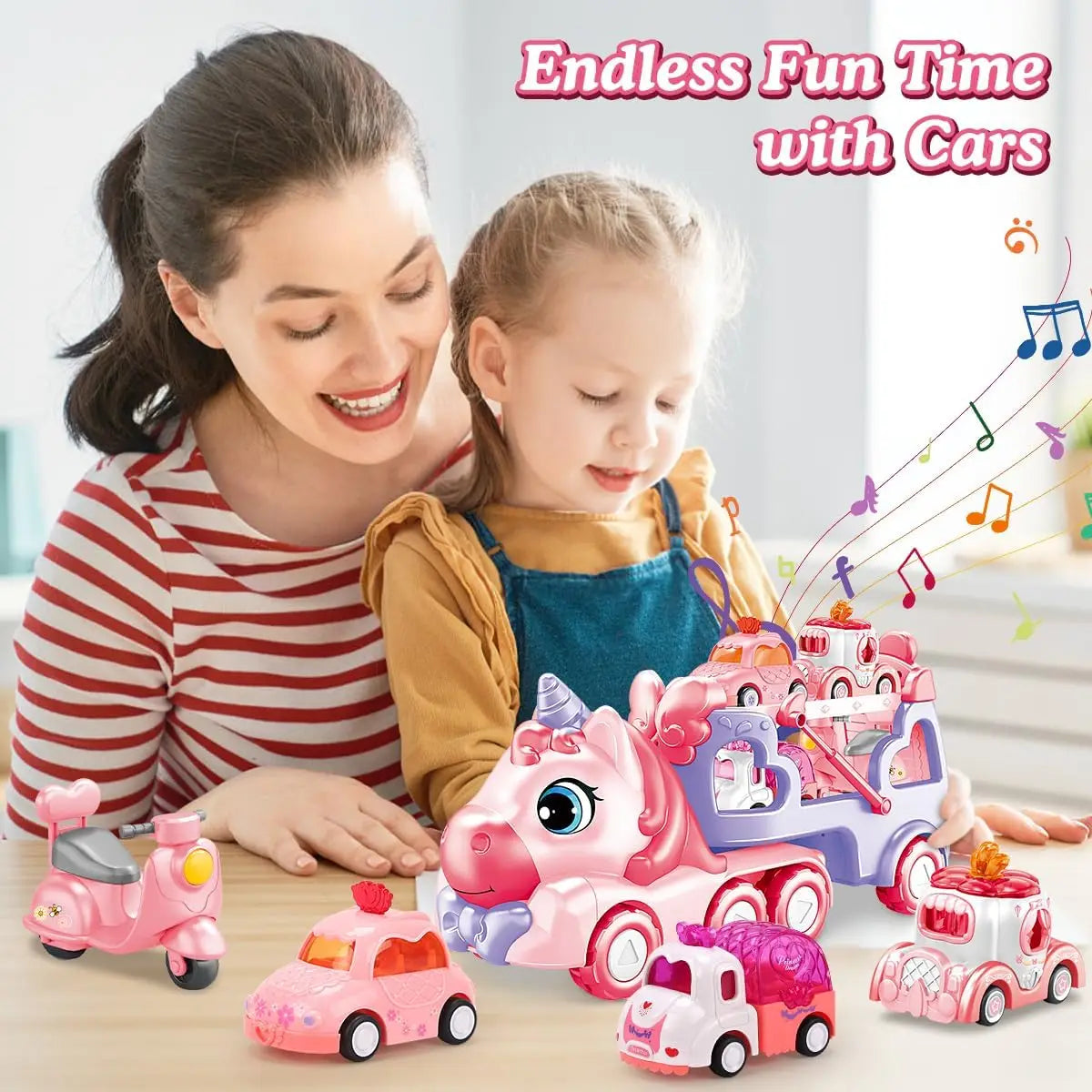 5 in 1 Carrier Truck Car Toys